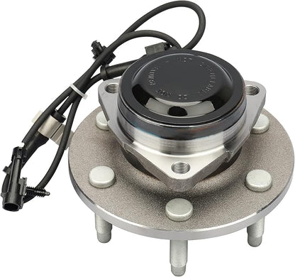 for 2WD Front Wheel Bearing 515054 Wheel Hub Assembly for 6 Lug WABS fit Chevy Silverado 1500 99-06, for GMC Sierra 1500Yukon 00-06, for Cadillac Escalade 02-06 1PCS