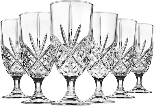 Godinger Iced Tea Beverage Glasses Cups, Dublin - 16 oz, Set of 6