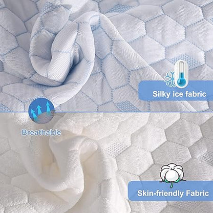 ESHINE Full Body Pillows for Adults - Full Body Pillow for SleepingGel Infused Cooling PillowsShredded Memory Foam Pillows, Oeko-TEXCertiPUR-US Certified, 20x54 Long Pillows...
