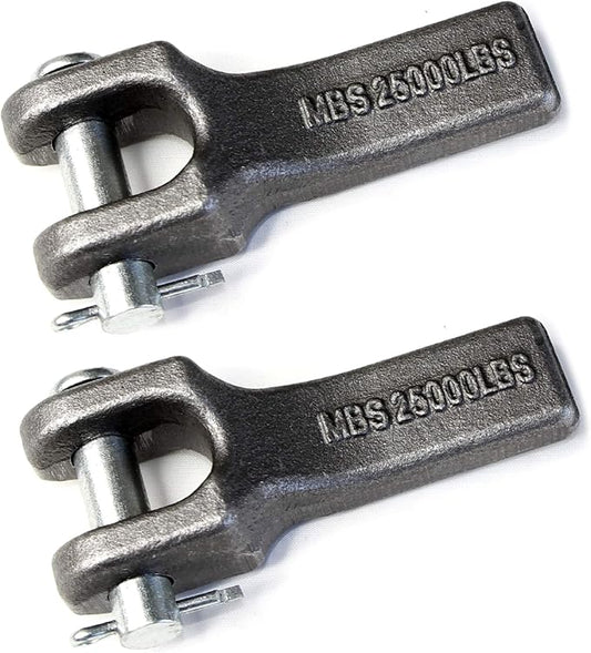 (Pack of 2) 3/8 inch Weld-On Safety Chain Retainer for Truck Trailer Hitch