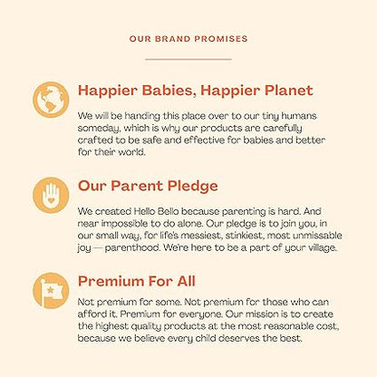 Hello Bello Premium Baby Diapers Size 1, 32 Count of Disposable, Extra-Absorbent, Hypoallergenic Baby Diapers with Snug and Comfort Fit, Alphabet Soup