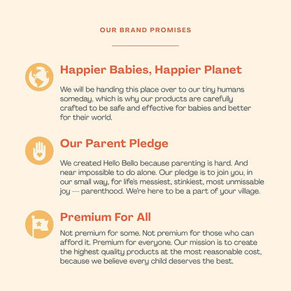 Hello Bello Premium Baby Diapers Size 6, 17 Count of, Extra-Absorbent, and Hypoallergenic Baby Diapers with Snug and Comfort Fit, Alphabet Soup