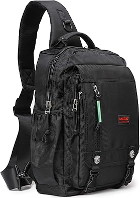 NICGID Sling Bags Chest Shoulder Backpacks, 13.3'' 14.1'' 15.6''Laptop Backpack Crossbody Messenger Bag Travel Outdoor