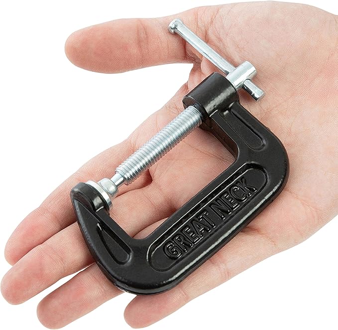 GreatNeck CC2 2-Inch C-Clamp, Automotive and Wood Clamps, Wood Working Tools and Welding Clamps, C Clamps for Home Improvement and Automotive Repair
