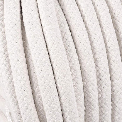 ZOENHOU 131 Feet 12 Inch White Braided Cotton Rope, Natural Durable Cotton Twisted Rope, Cotton Clothesline Rope for Crafting DIY Handmade Projects