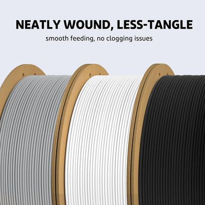 ELEGOO PLA Plus Filament 1.75mm Gray 1KG, PLA+ Tougher and Stronger 3D Printer Filament Dimensional Accuracy +/- 0.02mm, 1kg Spool(2.2lbs) Fits for Most FDM 3D Printers