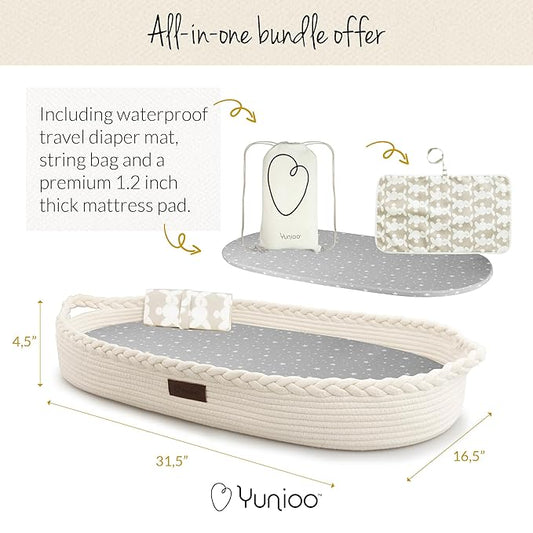 Changing basket with diaper trolley
