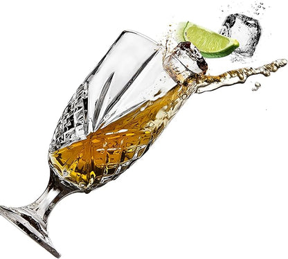 Godinger Iced Tea Beverage Glasses Cups, Dublin - 16 oz, Set of 6