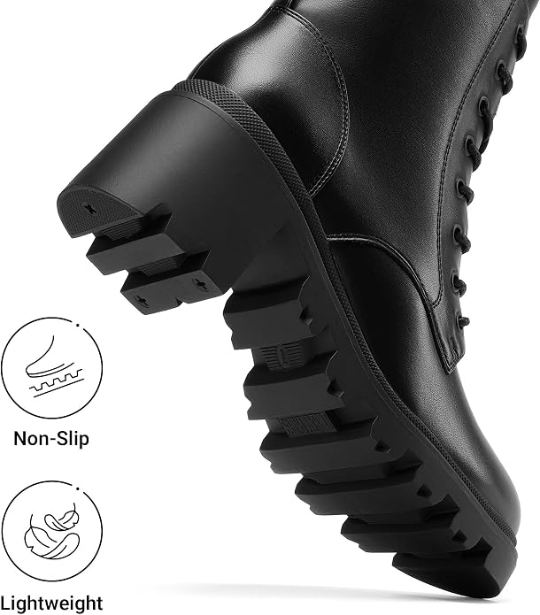 Step into fall and winter with these versatile ankle boots featuring a classic lace-up design, chunky heel, and lightweight yet durable construction.