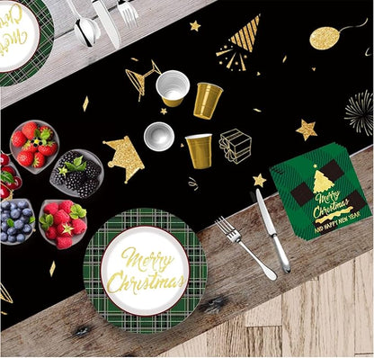 TAPARU Merry Christmas Party Paper Plates