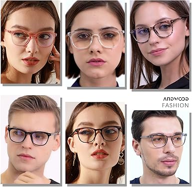 ANDWOOD Blue Light Blocking Glasses Women Men Computer Small Face Frame Bluelight Blocker Teens