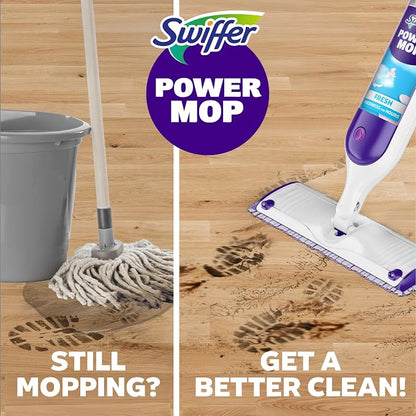 Swiffer PowerMop for Floor Cleaning, No Bucket Needed Electric Spray Cleaner, Multi-Surface and Wood (Mop Only)
