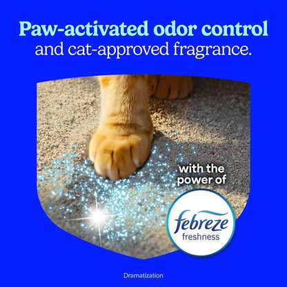 Fresh Step Advanced Ever Fresh Multi Cat Clumping Cat Litter, 16 lb., 2 Pk Ultra Absorbent to Last Longer, Scented with Febreze Freshness, Lowest Dust Formula, Compatible with Most Auto Litter Boxes