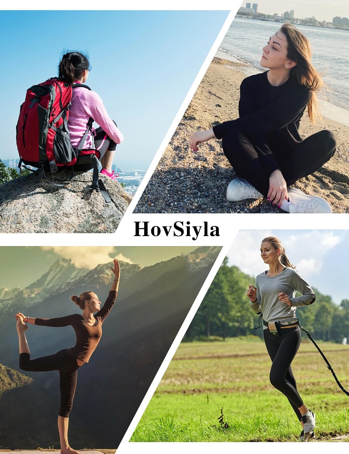 HovSiyla 5 Pack Women Long Sleeve Shirts Running UV Rash Guard Casual Tops Sun Protection Workout Hiking T Shirts for Women