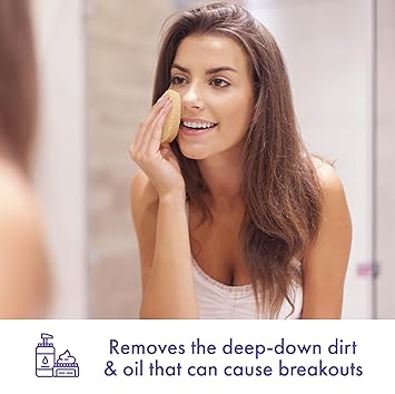 Buf-Puf Gentle Facial Sponge, Dermatologist Developed, Removes Deep Down Dirt  Makeup That Causes Breakouts and Blackheads, Reusable, Exfoliating, 1 Count