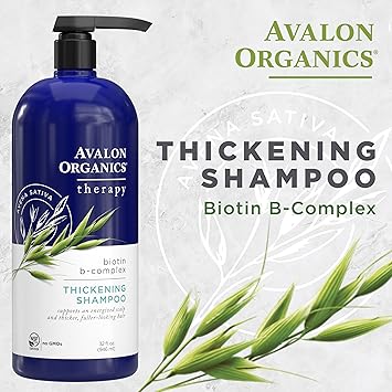 Avalon Organics Therapy Biotin B-Complex Thickening Shampoo, 32 oz