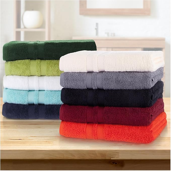 Superior Ultra-Soft 2-Piece Cotton Bath Sheet Set, Perfect for Bathroom Decor, Shower, Spa, Gym, Guest Room, Home Essentials, Daily Use, Soft, Absorbent, Oversized Body Towels - Navy Blue
