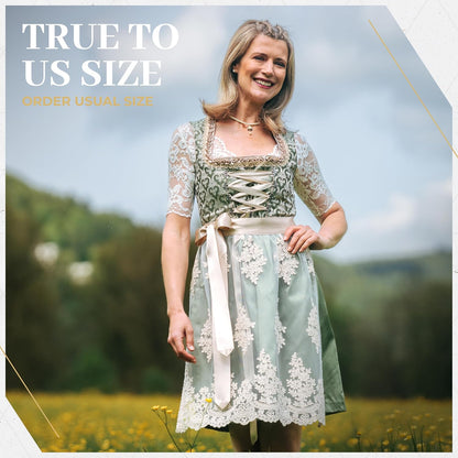BAVARIA TRACHTEN Dirndl Dresses Women Traditional German Oktoberfest Costumes Women - Authentic Dirndl