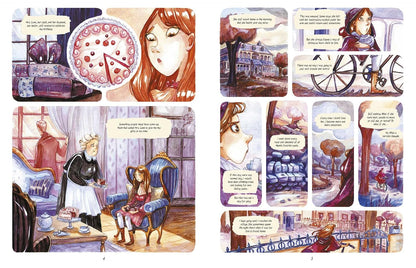 Enola Holmes: The Graphic Novels: The Case of the Missing Marquess, The Case of the Left-Handed Lady, and The Case of the Bizarre Bouquets (Volume 1) by Serena Blasco (Book is slightly warped)
