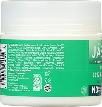 Jason Soothing 89 Aloe Vera Moisturizing Creme 4 oz