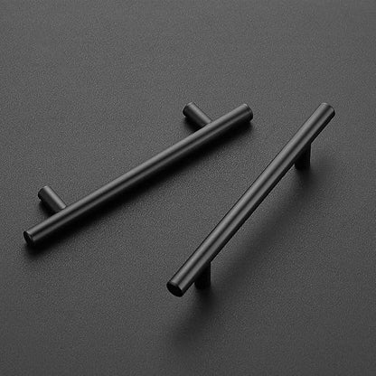 Home Expert 10 Pack 4 Inch Black Cabinet Handles Matte Black Cabinet Pulls Black Dresser Drawer Pulls Stainless Steel Kitchen Cabinet Handles Matte Black 6-38 Inch Overall Length
