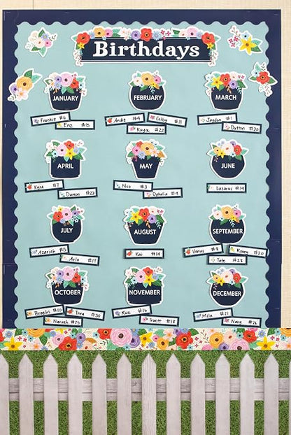 Teacher Created Resources Navy Blue Scalloped Rolled Border Trim - 50ft - Decorate Bulletin Boards, Walls, Desks, Windows, Doors, Lockers, Schools, Classrooms, Homeschool & Offices