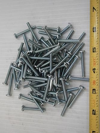 New Pack of Machine Screw 832 x 1 14 Slotted Binding Head Steel Zinc lot of 751839 Multi-Purpose Comprehensive Hardware Fastener Assortment Kit WnyNEH04622