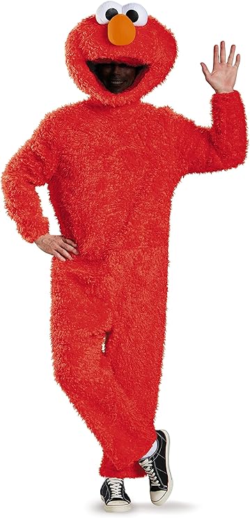 Disguise Men's Full Plush Elmo Prestige Adult
