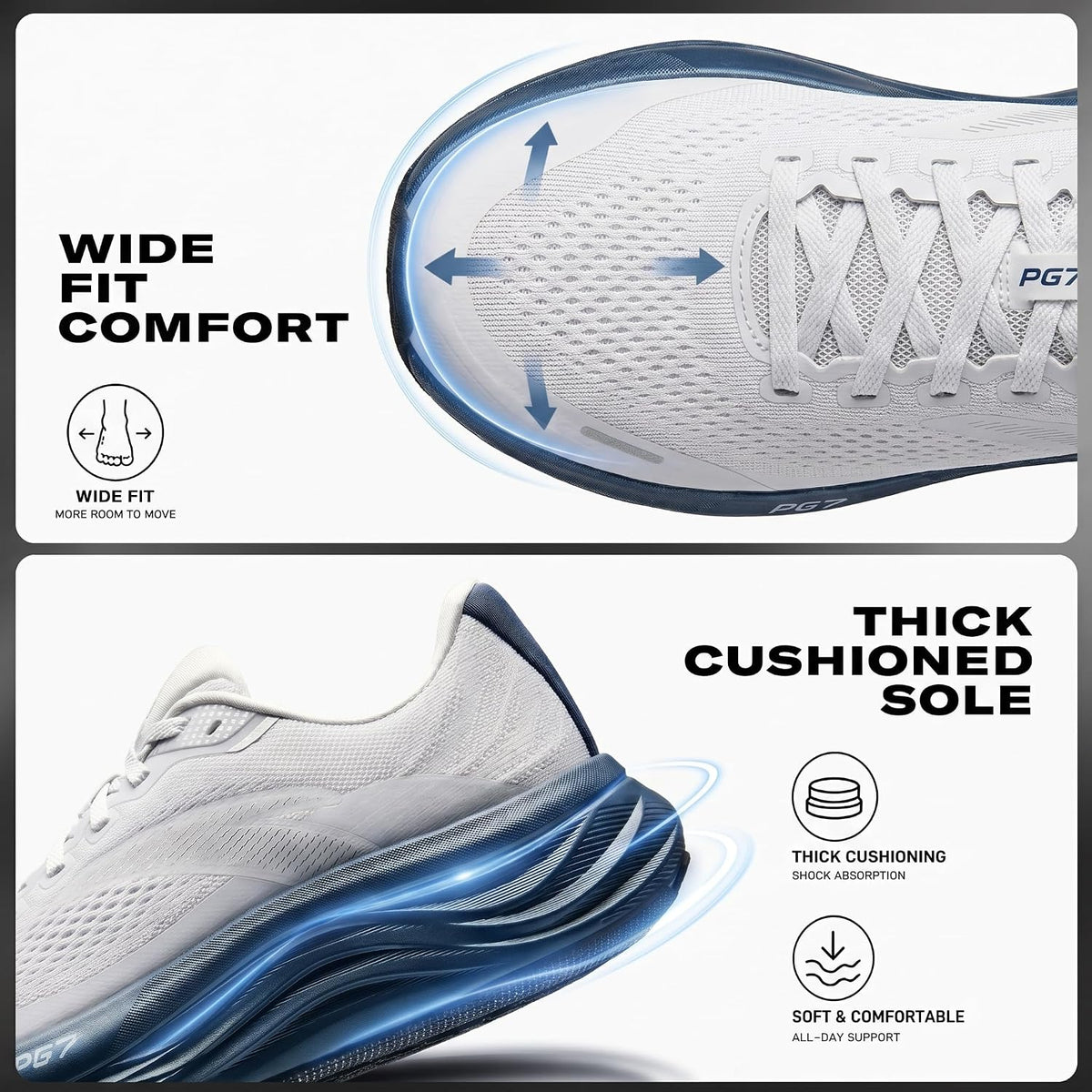 ANTA Men's PG7 Cushioned Running Shoes