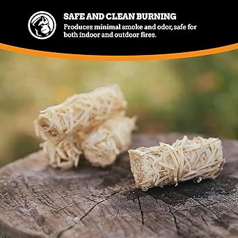 Mountain Grillers Firestarters 50 pcs  Natural Fire Starters for Fireplace Wood Stove, Campfires Fire Pit BBQ Chimney Pizza Oven  All Weather Charcoal Starters Waterproof IndoorOutdoor Eco Friendly