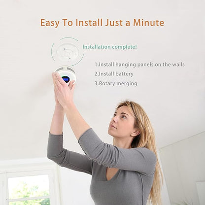 1 Enhanced Interconnected Smoke Carbon Monoxide Detector, Battery Powered and Wireless Interconnected Smoke and CO Alarm, transmission range of more than 820 feet (includes
