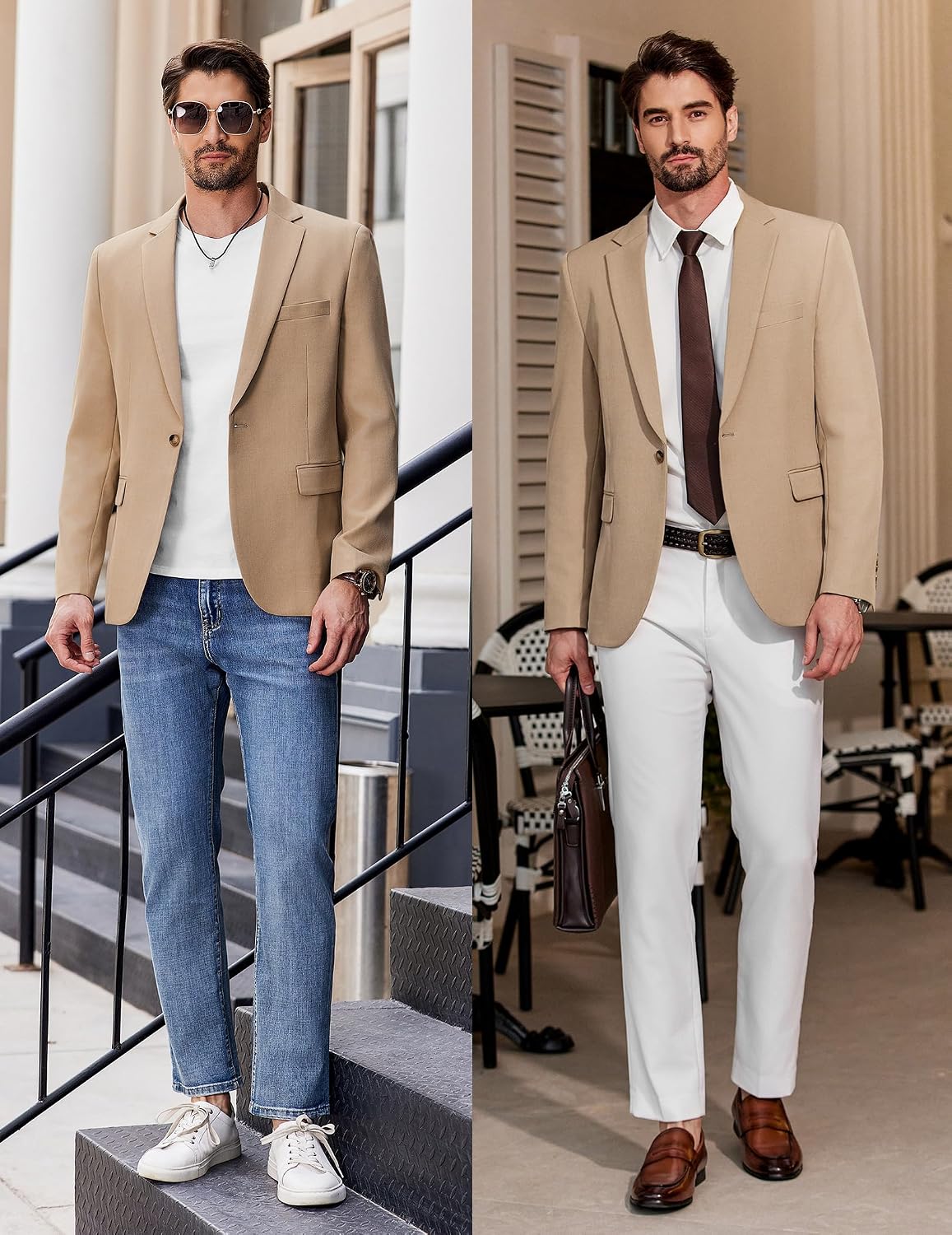COOFANDY Men's Casual Blazer Slim Fit Lightweight Sport Coats One Button Suit Jacket Dress Blazer Jackets