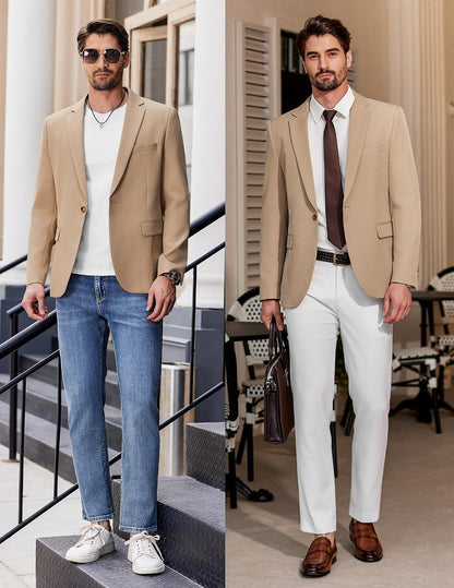 COOFANDY Men's Casual Blazer Slim Fit Lightweight Sport Coats One Button Suit Jacket Dress Blazer Jackets