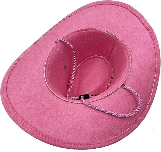 Men's Outback Faux Felt Wide Brim Western Cowboy Hat