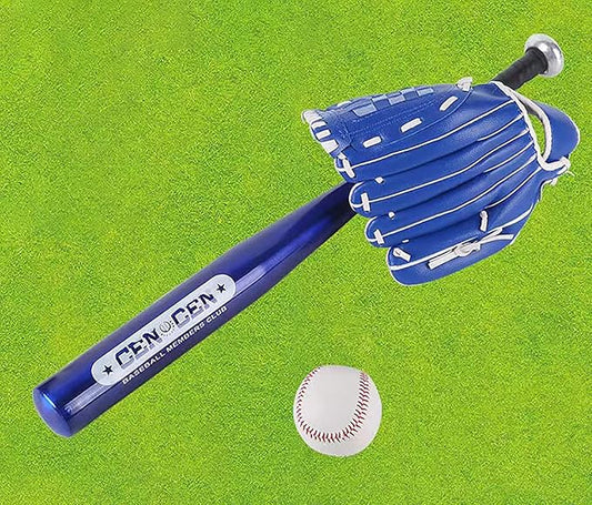 Baseball Glove with Baseball Catcher's Mitt PU Leather Left Hand Gloves 10.511.512.5 for Kids Youth Adult Right Hand Throw (Blue, 10.5)