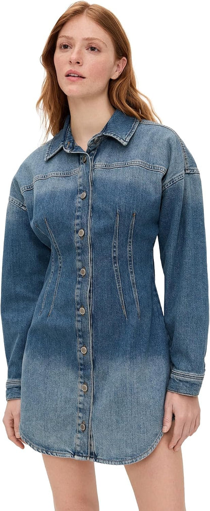Fashion Nova Women's Shaped Denim Dress
