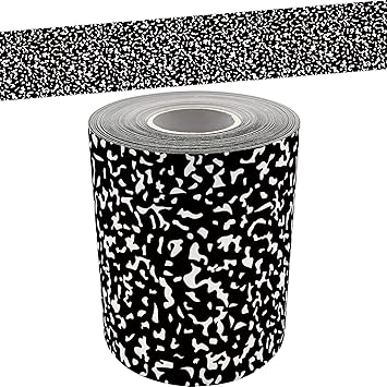 Teacher Created Resources Composition Straight Rolled Border Trim - 50ft - Decorate Bulletin Boards, Walls, Desks, Windows, Doors, Lockers, Schools, Classrooms, Homeschool  Offices