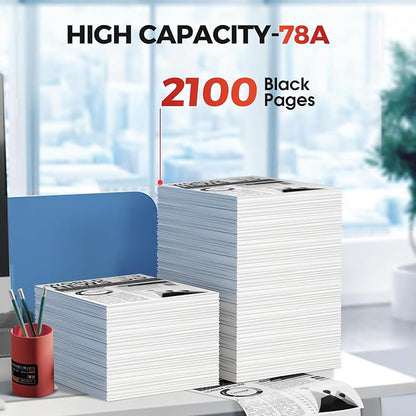 78A Toner Cartridge Replacement for HP 78A Black Toner Cartridge CE278A Works with P1606dn P1606 P1600 M1536dnf P1606 P1566 P1560 M1536 MFP Printer | 2 Black