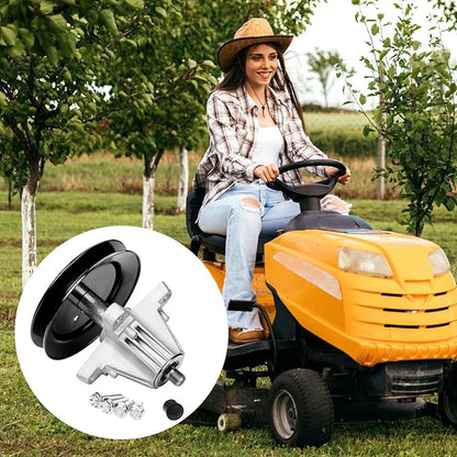UP2WIN 918-04822B Spindle Assembly Compatible with Craftsman Cub Troy Bilt Pony Bronco 42" Mower Deck Tractor Riding Mower, Come with All The Mounting Hardware Including Threaded Bolt