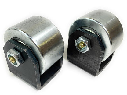 Foghorn Powersports Weld-On Trailer Tail Drag Casters, Set of 2