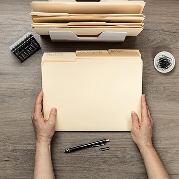 Smead File Folder, Reinforced 13-Cut Tab, Letter Size, Manila, 45 Per Box (10438)