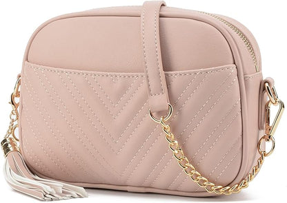 lola mae Quilted Crossbody Bag, Trendy Design Shoulder Purse