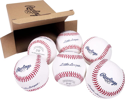 Rawlings | Little League Baseballs | Competition Grade | RLLB1 | Youth/14U | Multiple Count Options (Pack of 2)