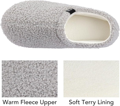 RockDove Women's Teddy Fleece Closed Back Indoor Slipper