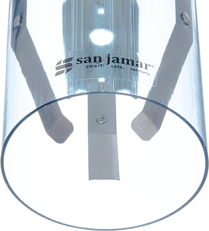 San Jamar Small Pull-Type Cup Dispenser Fits 3-4.5 Oz Cone Cups, 3-5 Oz Flat Cups with Flip Caps for Restaurants, Dining Halls, and Fast Food, Plastic, 16 Inches, Blue