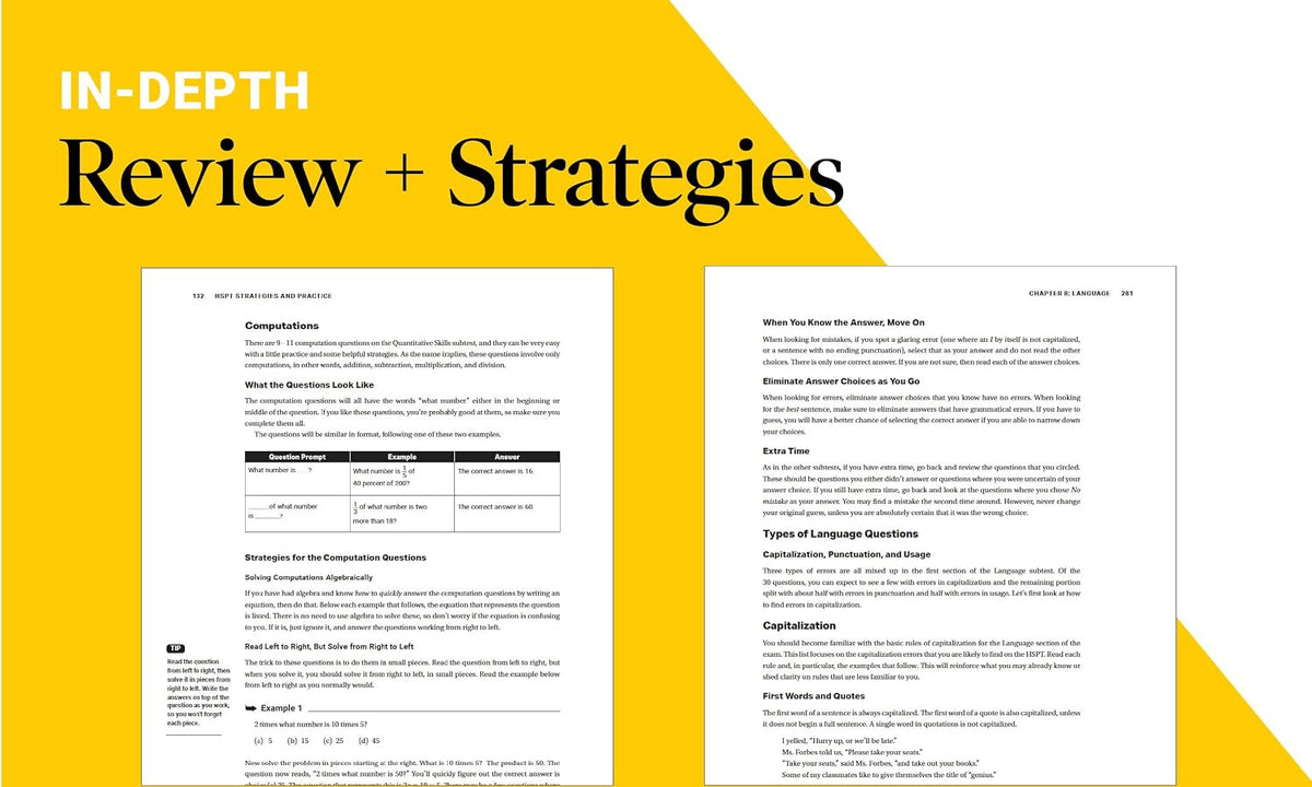 Barron's HSPT Strategies and Practice book is the only prep resource you need to ace the High School Placement Test.