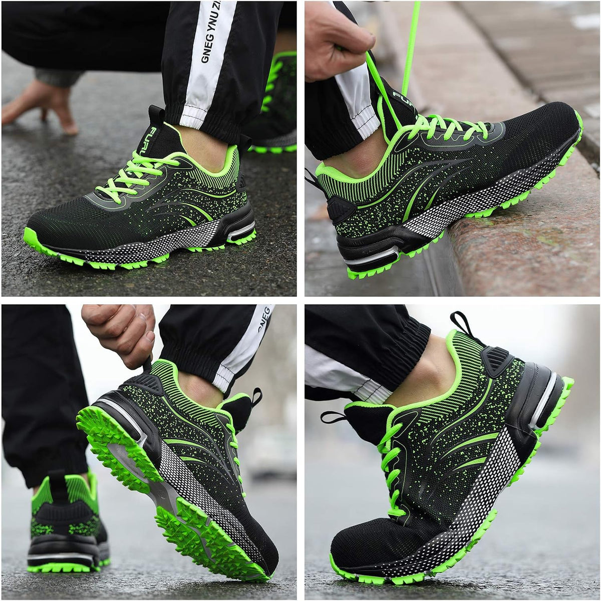 Steel Toe Shoes for Men & Women Lightweight Safety Work Shoes Comfortable Steel Toe Sneakers Warehouse Industry Work Sneakers
