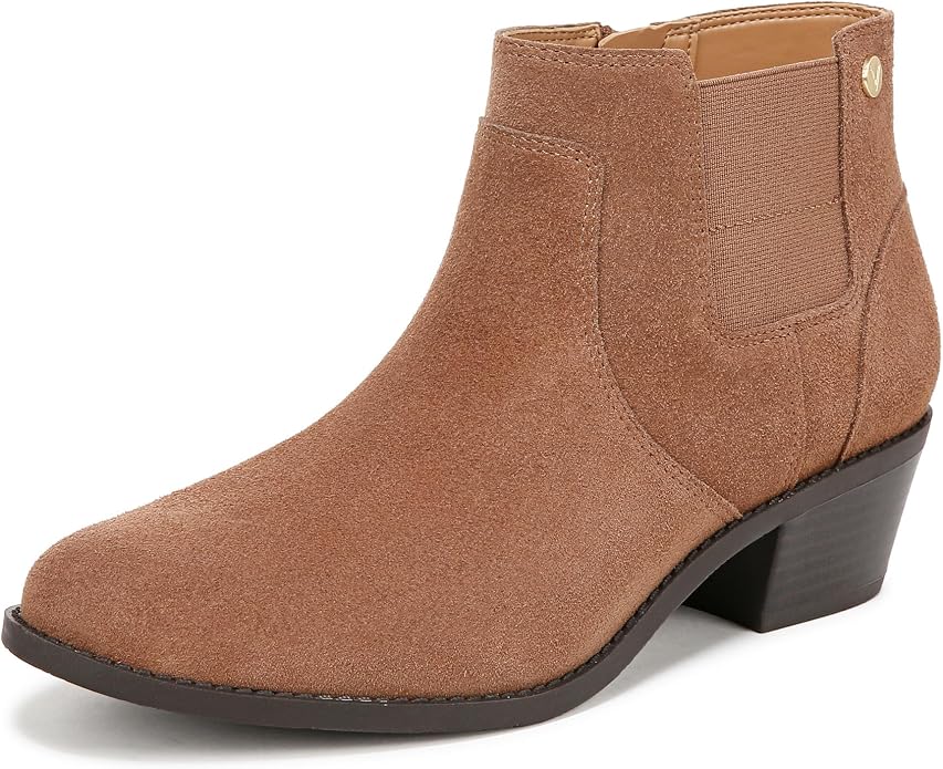 Vionic Women's Ankle Bootie Finn – Comfortable Short Boots with Zipper Closure and Built in VIO Motion Technology, Providing Arch Support, Stability, Flexibility, and Cushioning, Sizes 5-12