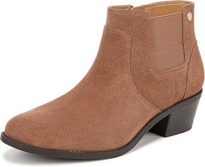 Vionic Women's Ankle Bootie Finn – Comfortable Short Boots with Zipper Closure and Built in VIO Motion Technology, Providing Arch Support, Stability, Flexibility, and Cushioning, Sizes 5-12