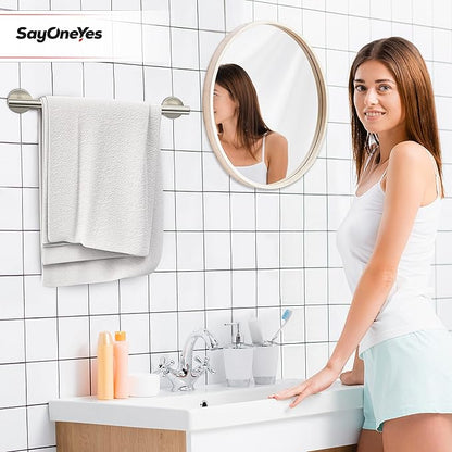 Brushed Nickel Towel Bar 16 Inch  Heavy Duty Stainless Steel SUS304 Towel Holder Rack for Bathroom, Kitchen, Bedroom Wall Mounted - Single Layer Shower Towel Hanger Rod